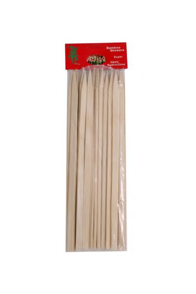 Bisbell Wooden Barbecue Stick, BBQ Meat Stick,25CmX.9,25Pcs,BB2803