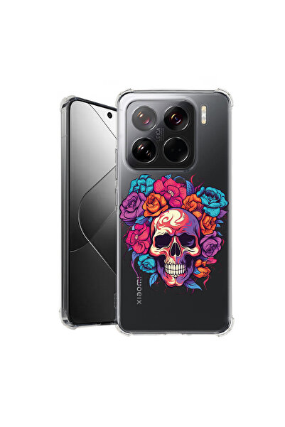 bestcase Αντικραδασμική θήκη πίσω για Xiaomi 15, Dream Colors - Skull and Ros...