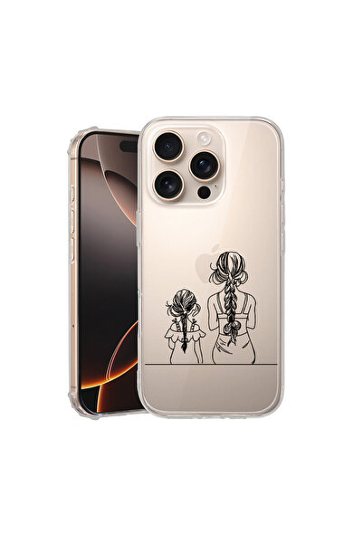 bestcase Carcasă spate antișoc pentru Apple iPhone 16 Pro, Mamă și fiică, AS ...