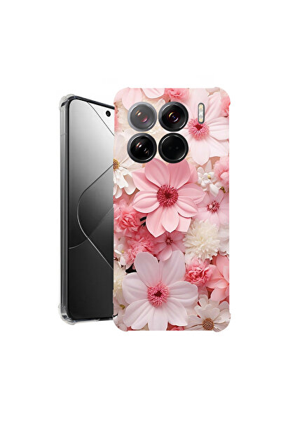 bestcase Carcasă spate antișoc pentru Xiaomi 15 Pro, margaretă roz și albă, 1...