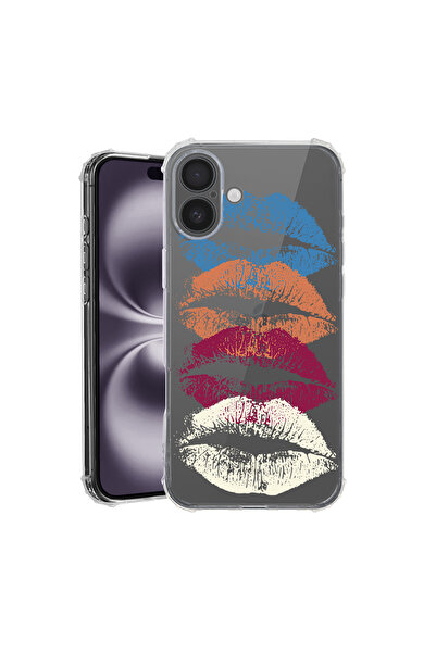 bestcase Αντικραδασμική θήκη πλάτης για Apple iPhone 16 Plus, Kiss Kiss, AS 1807