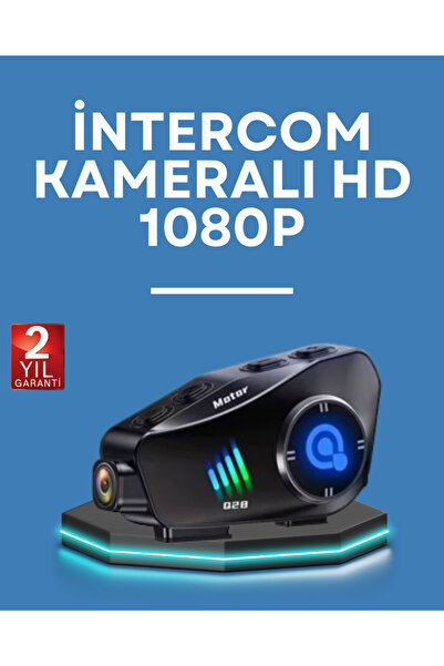 Kanonik Education Q28 خوذة سماعة رأس 1080P HD كاميرا - بلوتوث 5.3، مقاومة للماء، تقليل الضوضاء