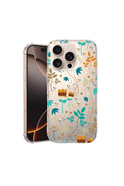 bestcase Carcasă spate antișoc pentru Apple iPhone 16 Pro Max, Flori de primă...