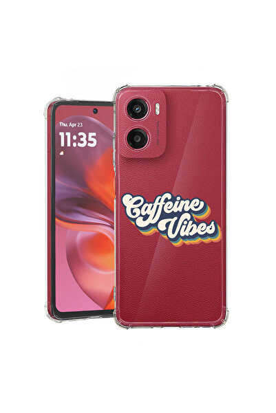 bestcase Carcasă spate antișoc pentru Motorola Moto E15, Caffeine Vibes, 1988...