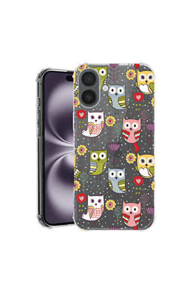 bestcase Carcasă spate antișoc pentru Apple iPhone 16, model bufniță, AS 1437