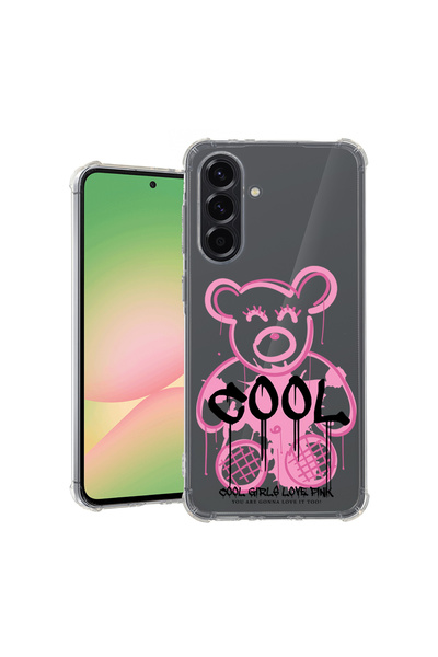bestcase Carcasă spate antișoc pentru Samsung Galaxy A36, Teddy Bear Cool Pin...
