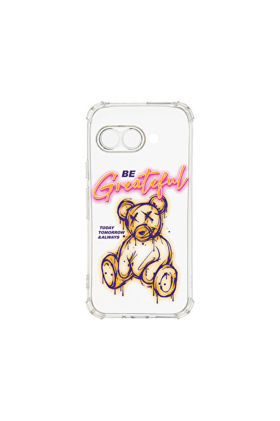 bestcase Carcasă spate antișoc pentru Google Pixel 9a, Teddy Bear - Be Gratef...