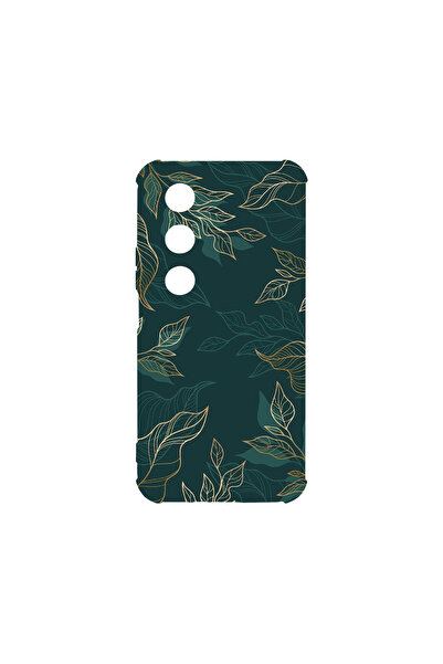 bestcase Удароустойчив гръб за OPPO A80 5G, зелени пера, AS 1165