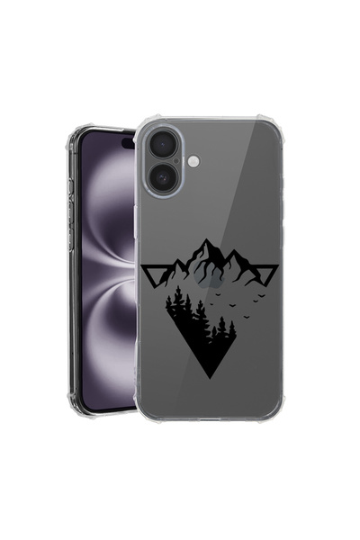 bestcase Carcasă spate antișoc pentru Apple iPhone 16, Camping Forest, AS 1648