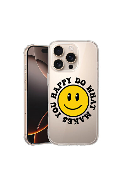 bestcase Carcasă spate antișoc pentru Apple iPhone 16 Pro Max, Happy Smiley, ...