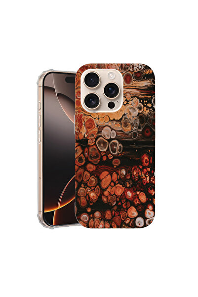 bestcase Αντικραδασμική θήκη πλάτης για Apple iPhone 16 Pro, ξύλινο μοτίβο, A...