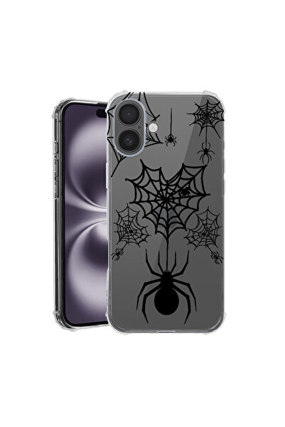 bestcase Carcasă spate antișoc pentru Apple iPhone 16 Plus, Spider Web, AS 1036