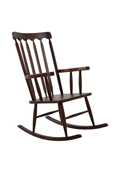 Gazzini Furniture Dakota Rocker Amerikan Retro Ahşap Sallanır Sandalye