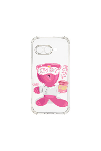 bestcase Carcasă spate antișoc pentru Google Pixel 9a, Teddy Bear - Gril Boss...