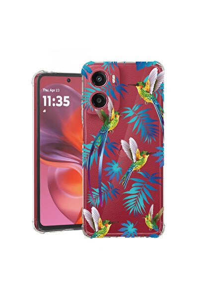 bestcase Carcasă spate antișoc pentru Motorola Moto G05, Wild Tropical, 19263...