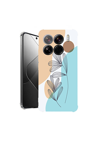 bestcase Carcasă spate antișoc pentru Xiaomi 15 Pro, floare abstractă, 192636...