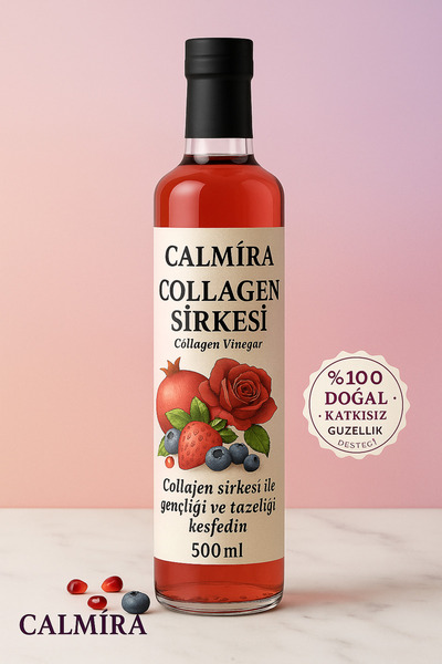 CALMİRA Kolajen Sirkesi 500 ml - Collagen Sirkesi (Kolajen Şurubu) Katkısız V...