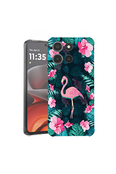 bestcase Carcasă spate antișoc pentru Motorola Moto G75, Flamingo, 1946016 AS...