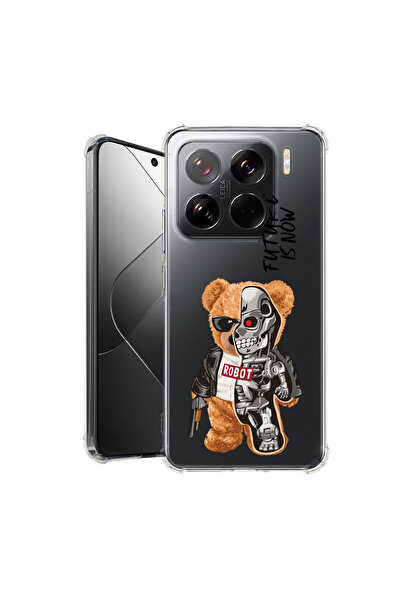 bestcase Carcasă spate antișoc pentru Xiaomi 15 Pro, jumătate robot jumătate ...