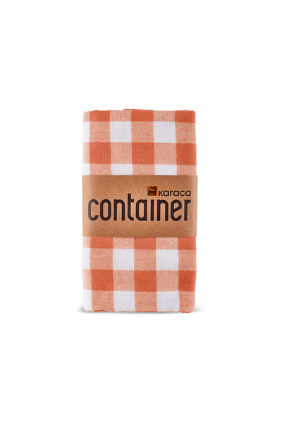 Karaca Container Pötikare 100% Cotton Picnic/Tablecloth 160X160 cm Orange