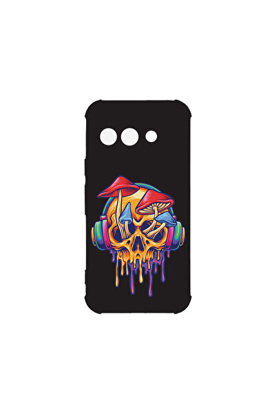 bestcase Αντικραδασμική πίσω θήκη για Google Pixel 9a, Skull Mushroom, AS 1812