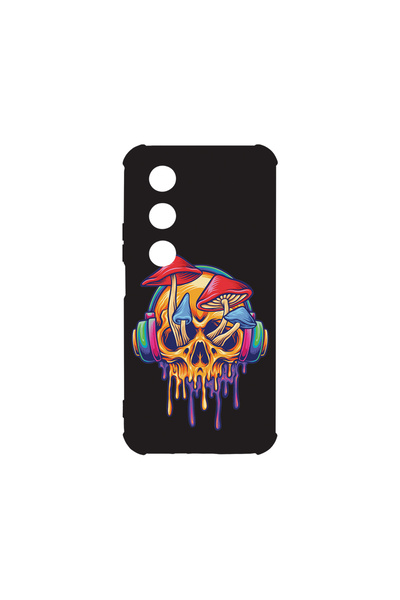 bestcase Carcasă spate antișoc pentru OPPO A80 5G, model ciupercă-craniu, AS ...