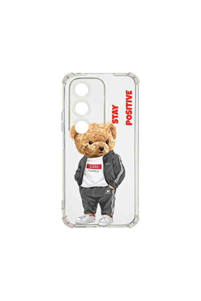 bestcase Carcasă spate antișoc pentru OPPO A80 5G, Stay Positive - Teddy Bear...