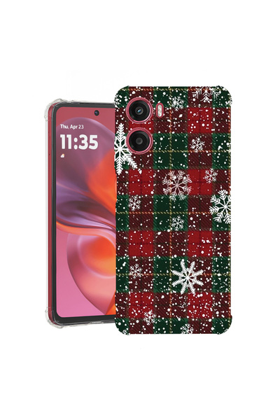 bestcase Carcasă spate antișoc pentru Motorola Moto G05, model de Crăciun, 19...
