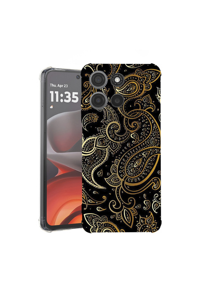 bestcase Carcasă spate antișoc pentru Motorola Moto G15, model auriu, 1926358...