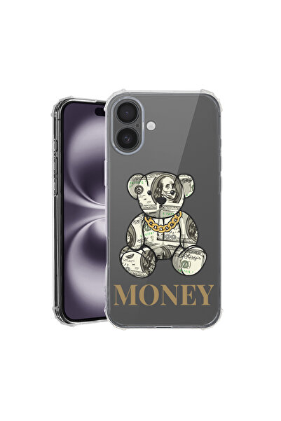 bestcase Удароустойчив калъф за Apple iPhone 16 Plus, цвят „Мече пари“, AS 1549