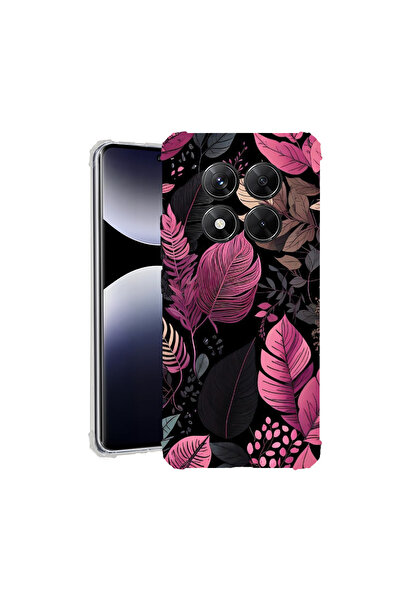bestcase Carcasă spate antișoc pentru Xiaomi Redmi Note 14 Pro Plus, pene de ...
