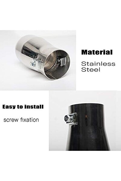 CFT LIANGYUXIA Stainless Steel Car Rear Tail Exhaust Pipe Cover for Suzuki Jimny 2019+