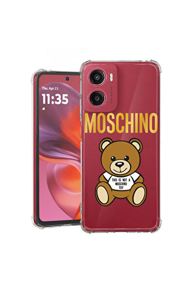 bestcase Carcasă spate antișoc pentru Motorola Moto E15, Nu este un urs Mosch...