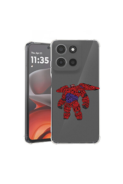 bestcase Carcasă spate antișoc pentru Motorola Moto G75, Calligraphy Baymax, ...