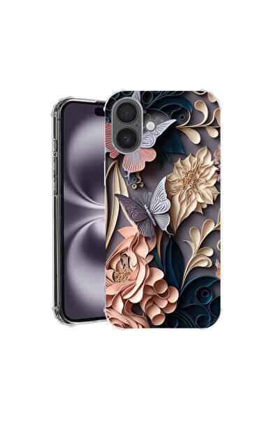 bestcase Carcasă spate antișoc pentru Apple iPhone 16 Plus, fluture, AS 1225