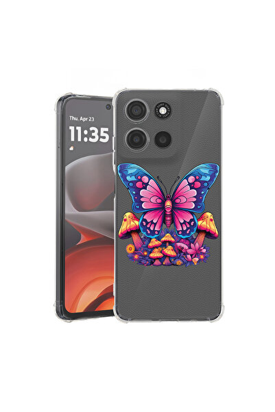 bestcase Carcasă spate antișoc pentru Motorola Moto G75, Dream Colors - Flutu...