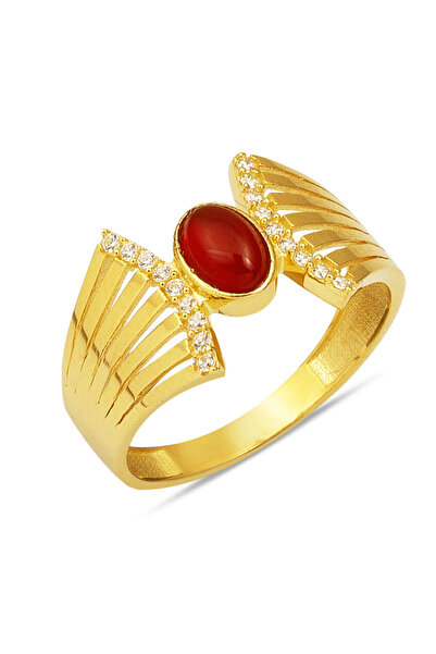 Bilezikci Akik Taşlı Altın Yüzük