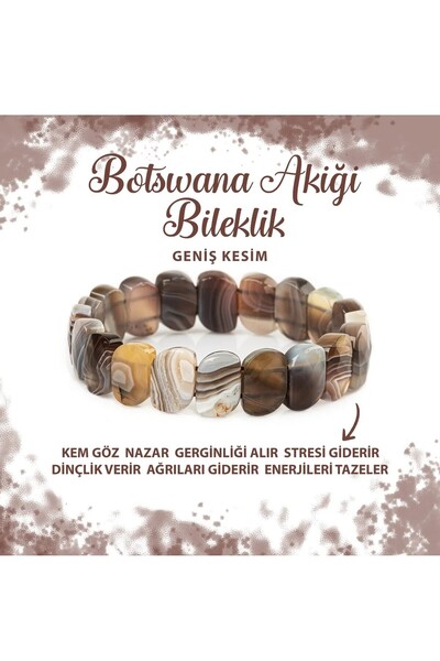 Deniz Doğal Taş سوار ذو قصة واسعة من حجر بوتسوان العقيق الطبيعي المعتمد حسب ا...