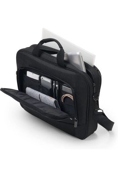 Dicota حقيبة كمبيوتر محمول Eco Top Traveller Base، مقاس 13-14.1 بوصة، لون أسود