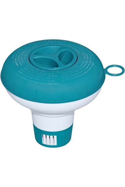 BESTWAY Dozator plutitor de substanțe chimice pentru piscină, diametru 12,5 cm, pentru tablete cu diametrul de până la 2,5 cm, albastru/alb