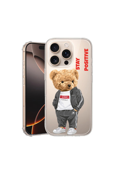 bestcase Carcasă spate antișoc pentru Apple iPhone 16 Pro Max, Stay Positive ...