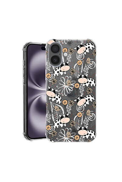 bestcase Carcasă spate antișoc pentru Apple iPhone 16 Plus, model vacă, AS 1434