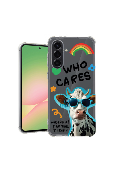 bestcase Carcasă spate antișoc pentru Samsung Galaxy S25, Cool Cow - Who Care...