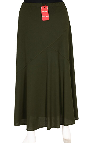 HESNA Women's Firdevs Turquoise Lined Cross Model Skirt