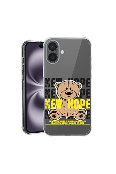 bestcase Αντικραδασμική θήκη πλάτης για Apple iPhone 16, αρκουδάκι New Hope, ...