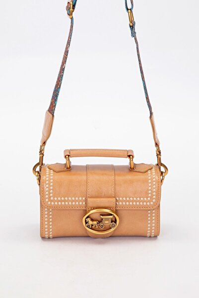 Levidor Brown Speckled Detail Shoulder Bag