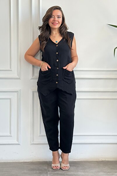 Yağmur Butik Панталони от муслин в цвят морков