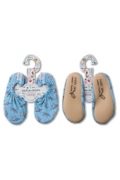 BONY SOCKS Pantofi de mare cu model de broasca țestoasă de culoare albastră p...