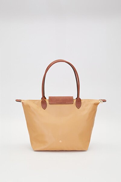 Levidor Geantă de umăr tote cu curea din piele bej-gri