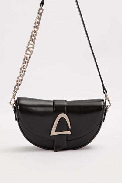Levidor Siyah Logo Zincir Detaylı Omuz Çantası